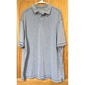 Caribbean Mens  Short Sleeve Shirt‎ XL Blue